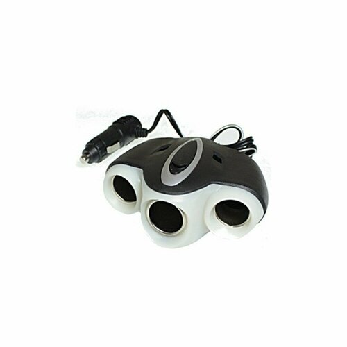 Разветвитель прикуривателя 3 гнезда с проводом 88см с подсвет в блистере Nord-Yada 962₽