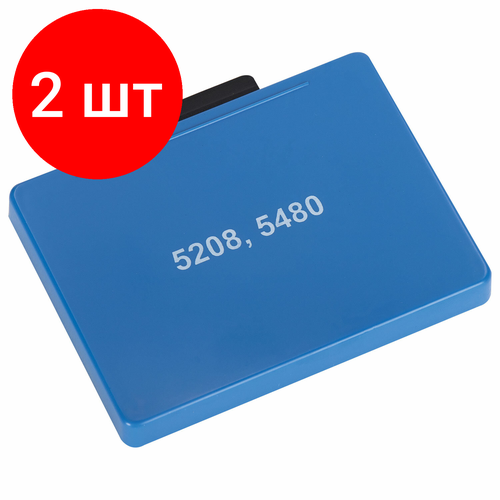 Комплект 2 шт, Подушка сменная 68х47 мм, сине-красная, для GRM 5480, TRODAT 5485, 5480, 174558921