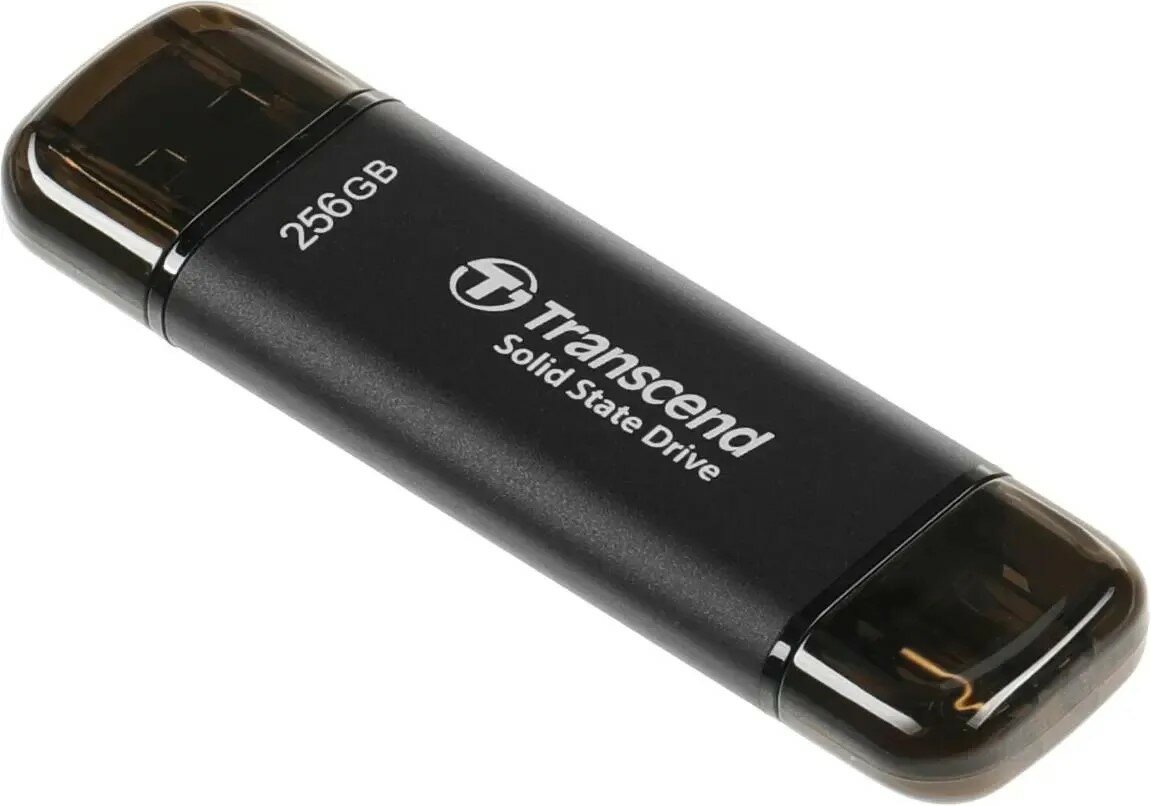 Внешний жесткий диск 256Gb Transcend TS256GESD310C серый USB-C - фото №3