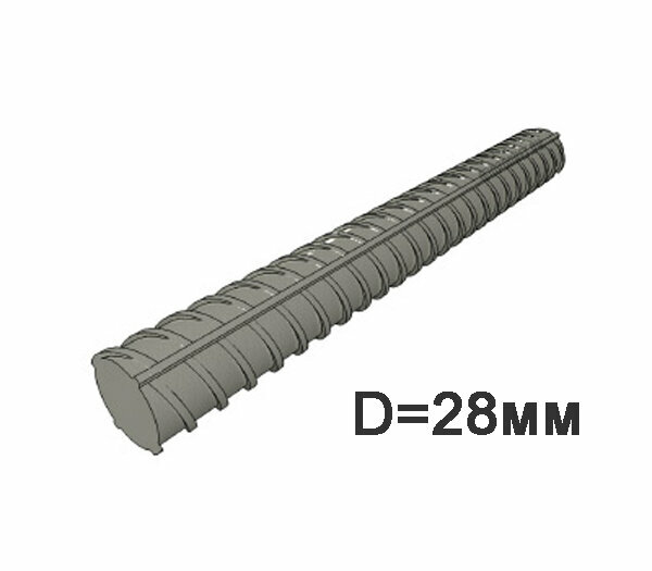 фото Арматура А3 рифлёная Ф28 А500С L=3000мм
