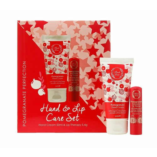 Набор для ухода за телом с ароматом граната / Fresh Line Pomegranate Hand & Lip Care Set