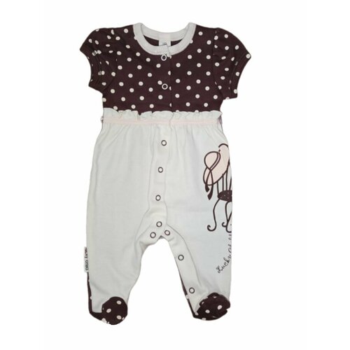 фото Комбинезон , размер 18 (56-62), бежевый, коричневый нет бренда