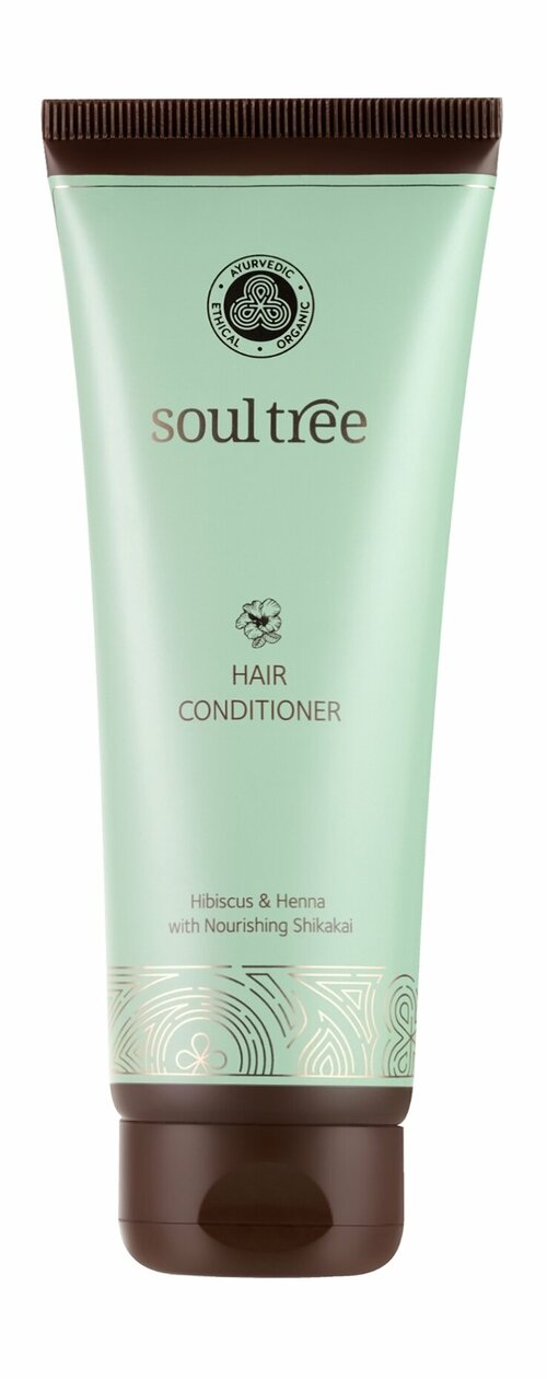 SOULTREE Hibiscus Кондиционер для волос всех типов с хной и питательным шикакаем, 200 г