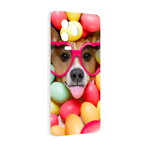 Чехол MyPads Собака-в-яйцах для Infinix Note 12 2023 (X676C) задняя-панель-накладка-бампер чехол mypads собака в яйцах для infinix note 12 i x667 задняя панель накладка бампер