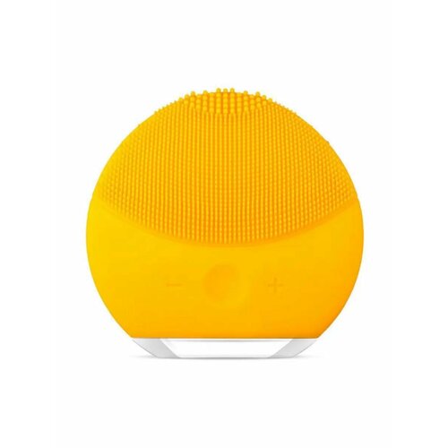 Силиконовая щетка-массажер для чистки лица (желтый) щетка массажер для лица двусторонняя силиконовая