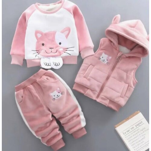 фото Костюм , размер 80, розовый детская одежда