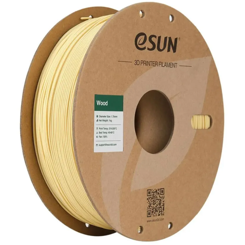 Катушка пластика ESUN Wood натуральная 1.75 мм 1 кг