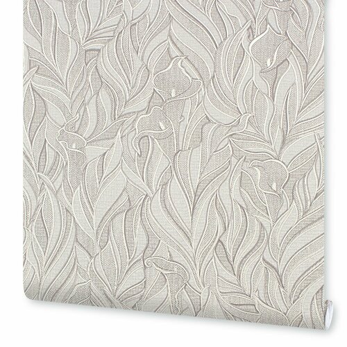 Обои виниловые Vilia wallpaper Аида 0,53х10м, серый