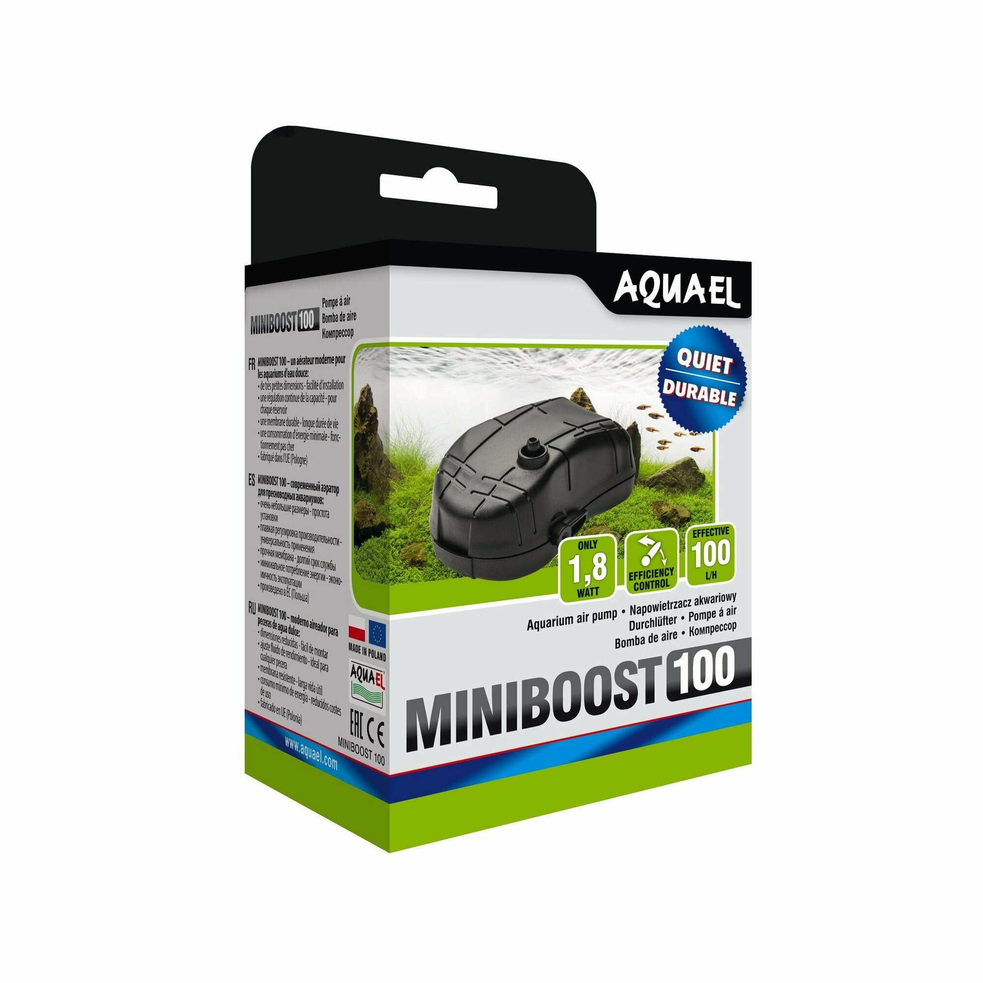 Aquael Aquael MiniBoost 100 1.8w, 1x100л/ч, до 100л - фото №8