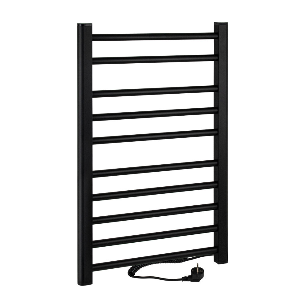 фото Полотенцесушитель электрический Brimix 08030B 80х50х9 черный лесенка