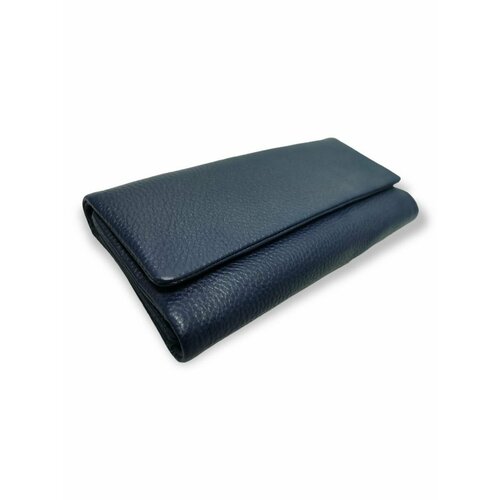 фото Кошелек 3040/darkblue, фактура зернистая, синий pouchman