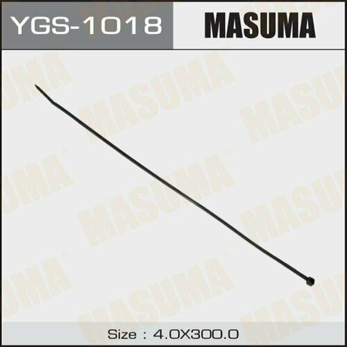 Хомут пластиковый Masuma YGS-1018 черный 4х300 (уп. 100 шт.) хомут пластиковый черный 5х300 уп100шт masuma арт ygs 1021