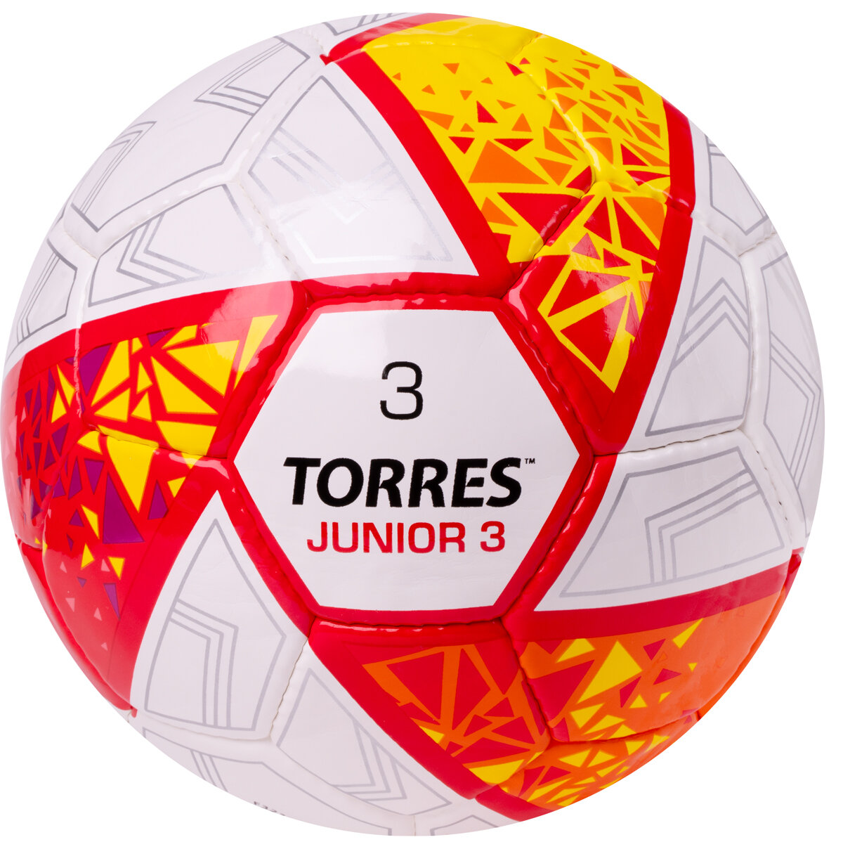 Мяч футбольный TORRES Junior-3 NEW, размер 3 (5-8 лет) поставляется накаченным