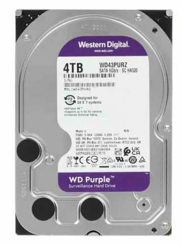 Жесткий диск 3.5" 4TB Western Digital WD43PURZ WD Purple SC HA520