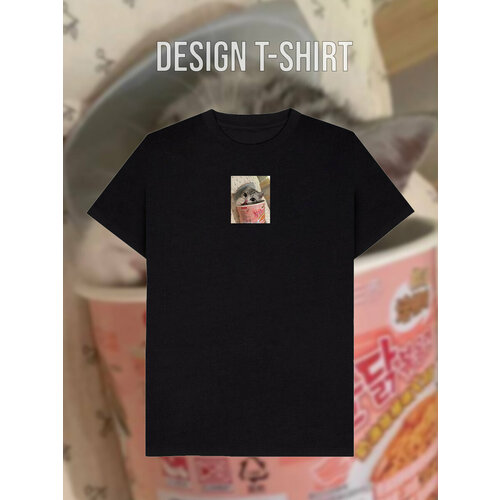 фото Футболка, размер 52, черный design t-shirt