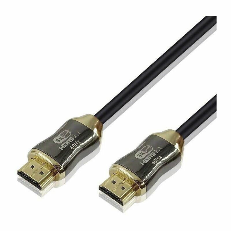 Кабель HDMI 19M/M,ver. 2.1, 8K@60 Hz 3m метал разъемы, нейлоновая оплетка Telecom <TCG300-3M> VCOM Кабель Telecom HDMI (m)/HDMI (m) - 3 м (TCG300-3M) - фото №10