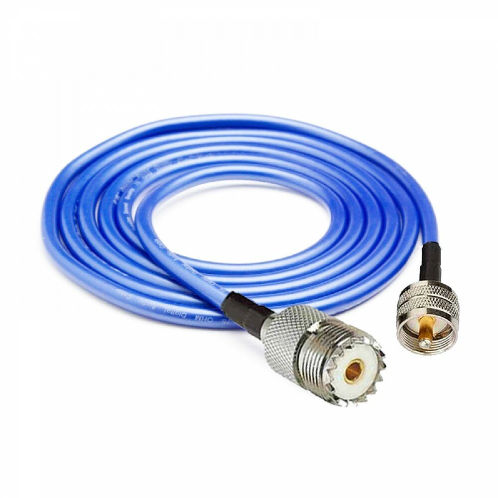 Кабельная сборка UHF-male - UHF-female 50 см, кабель 5D-FB CU (медь)