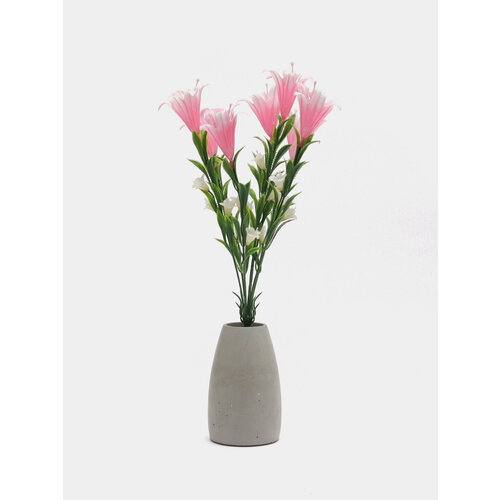 Искусственные цветы Лилии пластиковый букет Композиция 40 см Цвет Бежевый 999₽