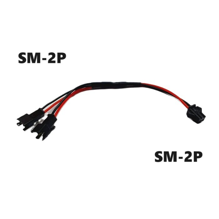 Переходник Y-образный разветвитель SM2.54 JST SM-2p 2P 2pin (папа / мама) 73 разъем Y-кабель провод SM 2.54 адаптер YP штекер