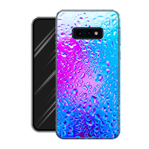 Силиконовый чехол на Samsung Galaxy S10E / Самсунг Галакси S10E Капли на стекле силиконовый чехол на samsung galaxy s10e самсунг галакси s10e белая кошка с цветами