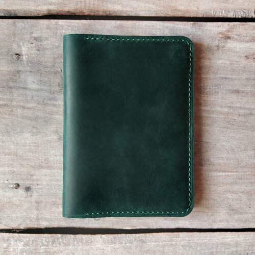 документница для паспорта союз 14 докхолдер khs14 коричневый бежевый Обложка для автодокументов Emerald, зеленый