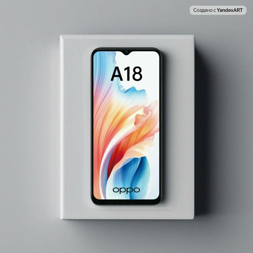 Смартфон OPPO A18 4/128 ГБ, черный