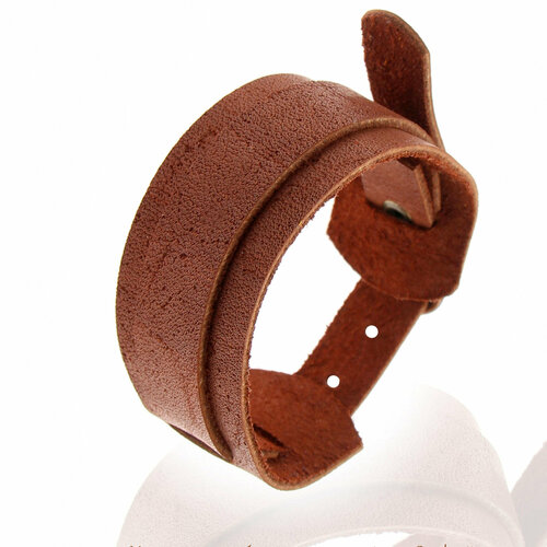 фото Браслет cosplaycity браслет на руку, кожа, размер 19 см, размер one size, коричневый