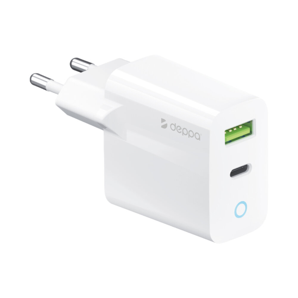 Сетевое зарядное устройство Deppa Wall Charger 65W, белый (RU)