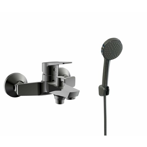 Смеситель для ванны Esko Marburg MB54 однорычажный с лейкой и шлангом цвет графит 17995₽