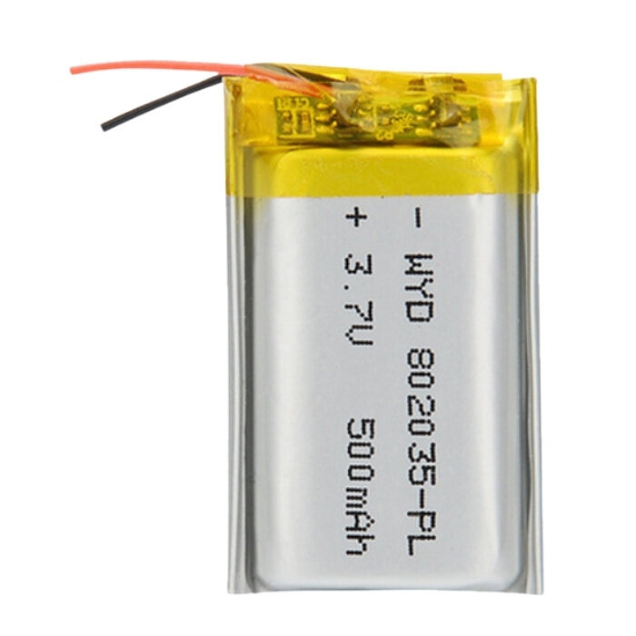 Аккумулятор (батарея) 802035 500mAh 37v (35х20х8 мм)