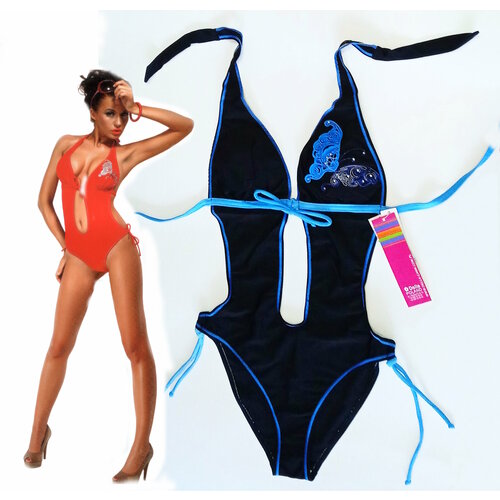 фото Купальник della купальник слитный женский della vivian, размер s/m, черный