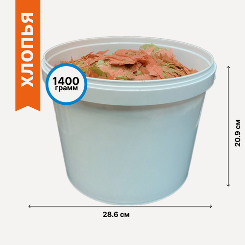 Изображение товара Хлопья для окраски AQUA-GRANDE ведро 10000 мл.
