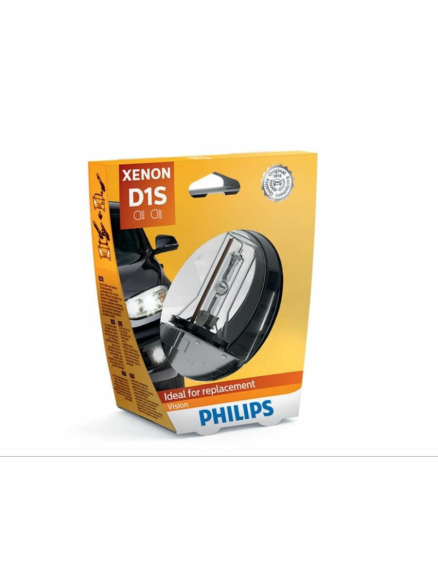 Ксеноновая лампа Philips D1S 35W Xenon Vision (S1) 1шт 85415VIS1