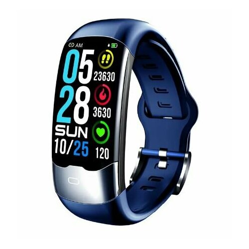 Spovan Водонепроницаемый ЭКГ PPG HRV SPO2 Температура Смарт-Часы Браслет синий Здоровье Трекер Кровяное давление Кислородный Смарт-браслет 338000₽