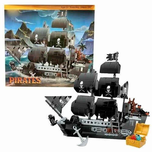 Конструктор Корабль Черная Жемчужина 296 деталей 2112 конструктор lego 21152 pirate ship лего приключения на пиратском корабле