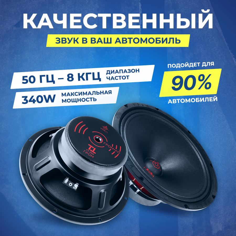 Автомобильные колонки Ural ТТ 250 ГРОМ (урал тт 250 гром) - фото №7