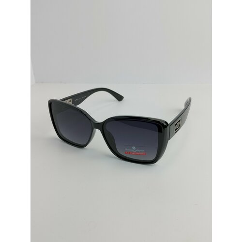 Солнцезащитные очки Шапочки-Носочки CLF6273-COL1, фиолетовый, черный солнцезащитные очки polaroid кошачий глаз оправа пластик чехол футляр в комплекте со 100% защитой от уф лучей поляризационные синий