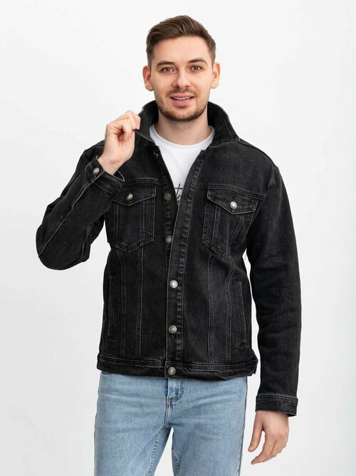 Джинсовая куртка RM shopping, размер 3XL, черный