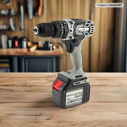 Электрический шуруповерт NANWEI 200Hm бесщеточный двигательс функцией удараподходит для бурения льда и рыбалки 1250000₽