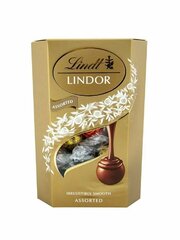 Шоколадные конфеты Lindt Lindor из молоч, бел. и темн. шоколада 200г