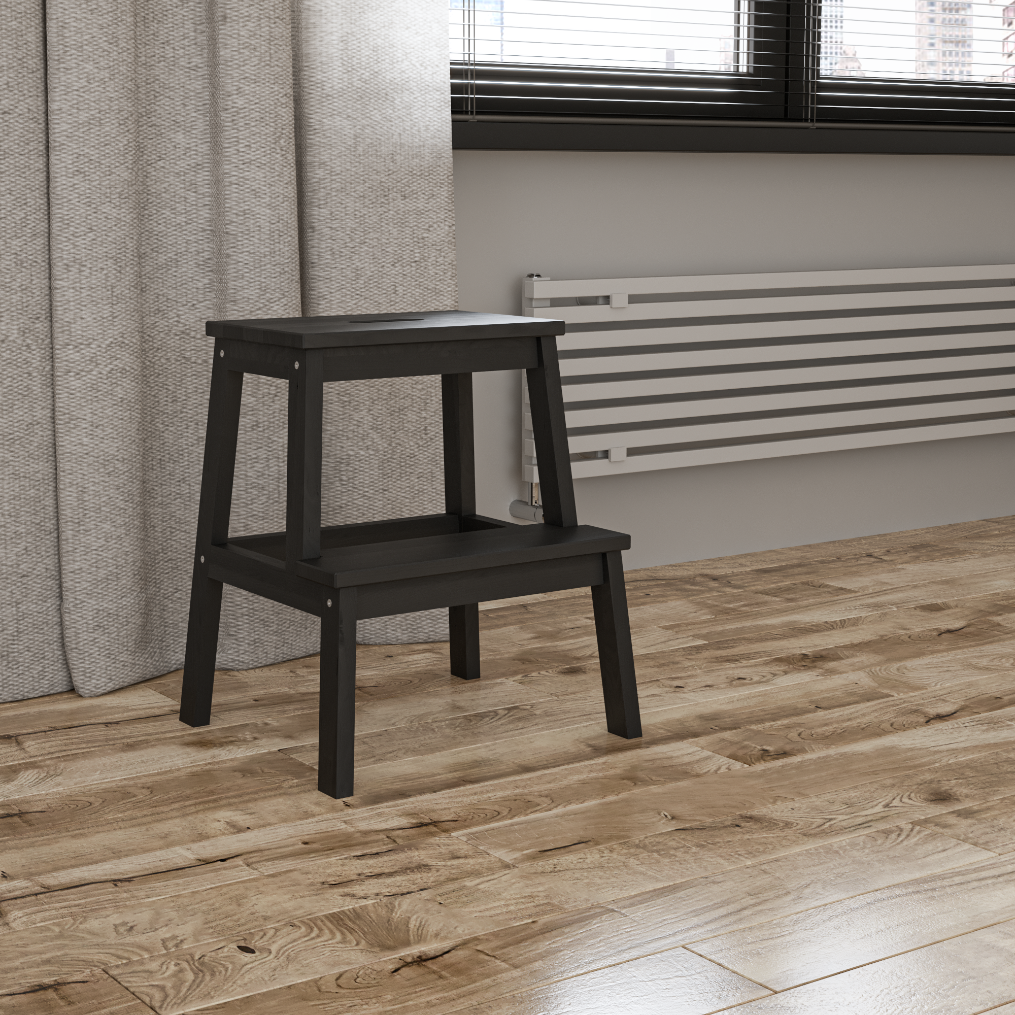 фото Стул-стремянка Левел, цвет черный