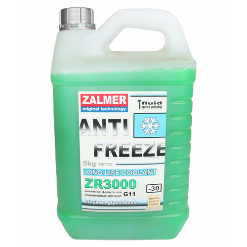 Антифриз ZALMER ZR3000 G11 -30С зеленый 5кг