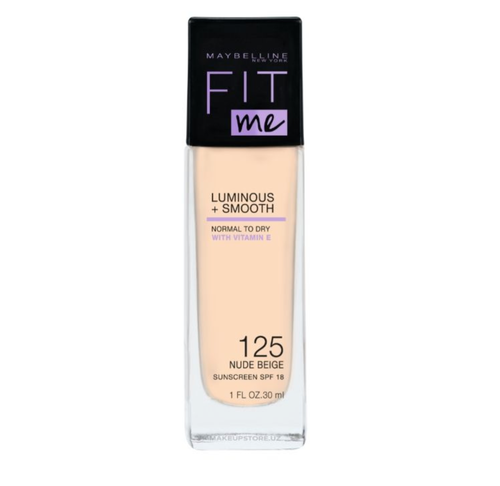 Мейбелин / Maybelline - Тональный крем Fitme Luminous+Smooth тон 125 Nude Beige 30 мл