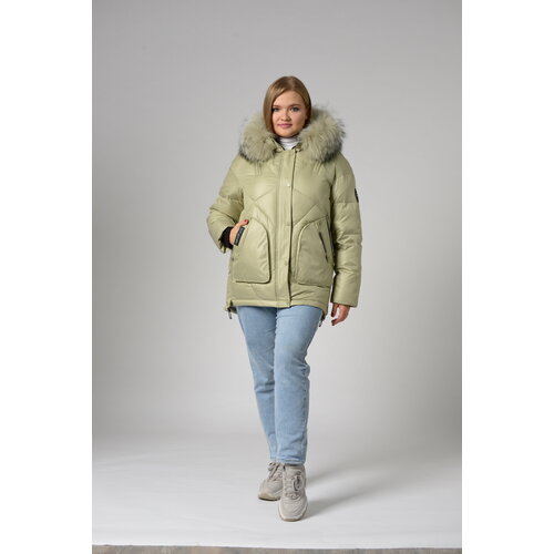 Куртка  Karmelstyle, размер 46, зеленый