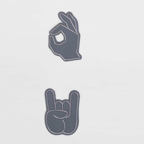 Термонашивки светоотражающие Окей и Коза 2 шт 298₽