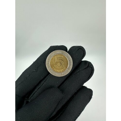 Монета Польша 5 злотых 2018 год 100 лет независимости клуб нумизмат монета 10 франков бельгии 1930 года медно никель 100 лет независимости