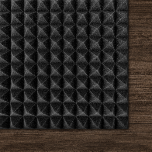 Акустический поролон ППУ Пирамида 30 Р черный 2318₽