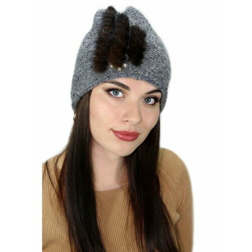 фото Шапка lemmex шапка "одиссея", размер 55-56, серый
