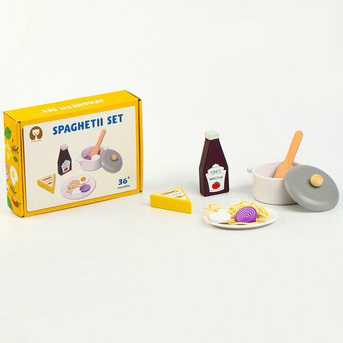 Детский игровой набор «Готовим спагетти» 16 × 5,5 × 21,6 см игровой набор janod готовим пасту