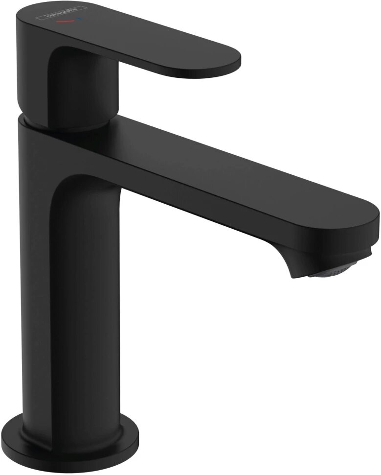 Смеситель для раковины Hansgrohe Rebris S 72520670 технология CoolStart, черный матовый - фото №1